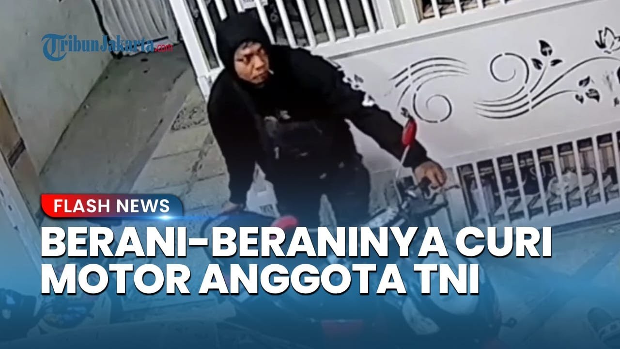 Komplotan Maling Curi Motor Anggota TNI di Radio Dalam Jakarta Selatan, Wajah Pelaku Terekam CCTV
