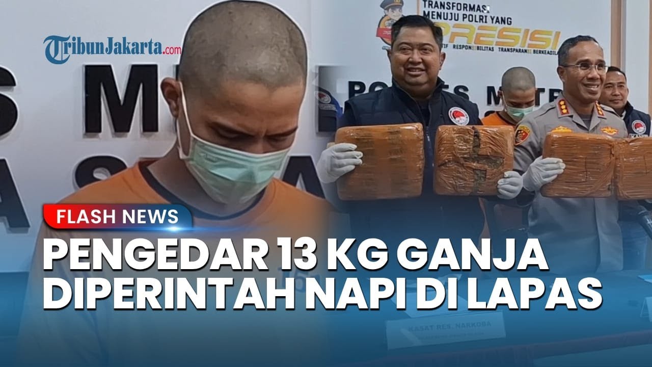 Polres Jaksel Tangkap Pengedar 13 Kg Ganja di Pamulang, Pelaku Diperintah Napi di Lapas