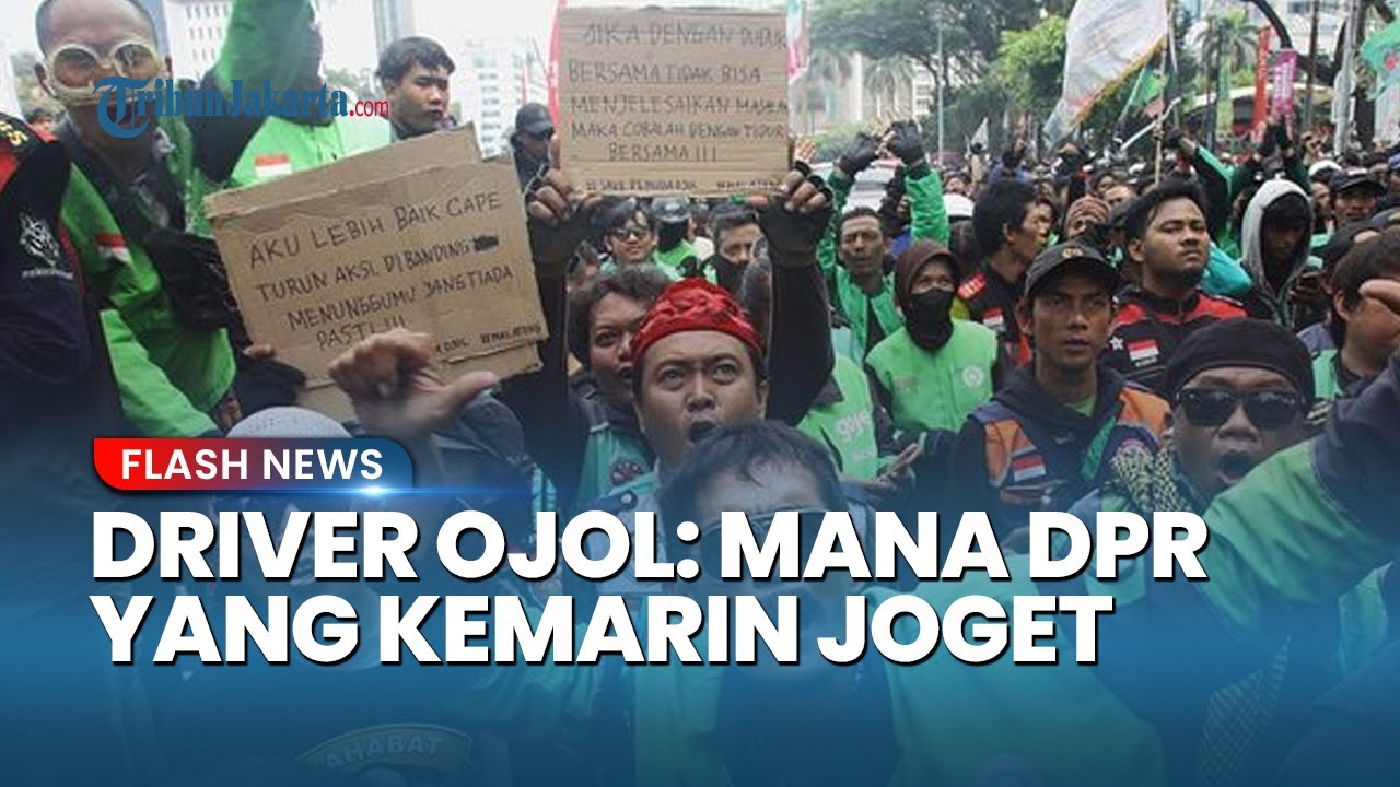 Teriakan Driver Ojek Online yang Ikut Demo 25 Agustus: Pengin Ketemu DPR yang Kemarin Joget-joget