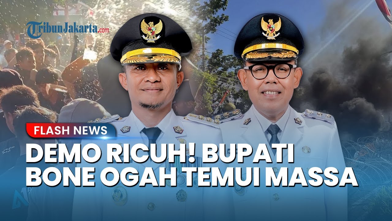 Demo Bone Berujung Ricuh! Bupati dan Wakil Tak Nampak, Picu Amarah Demonstran