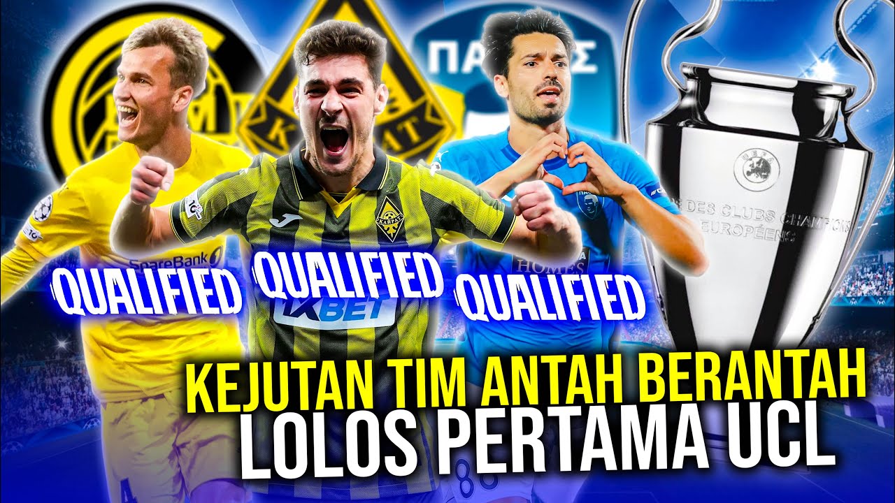 Kejutan Tim-Tim Antah Berantah yang Susah Payah Lolos Pertama Kali ke UCL Membuat Sejarah Tak Terlupakan