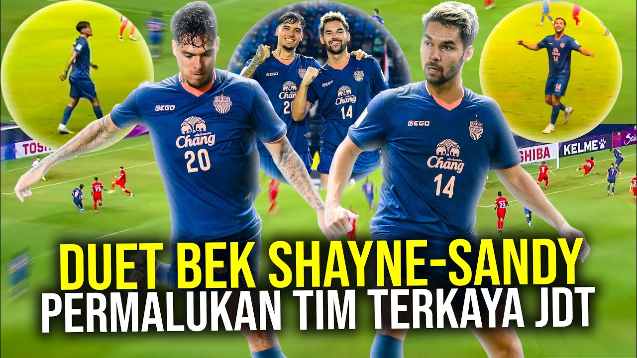 Youtube Thumnail image of : LEBIH GACOR SEJAK MAIN DI ASIA! DUET SANDY WALSH-SHAYNE PATTYNAMA BAWA BURIRAM PERMALUKAN JDT DI LCA