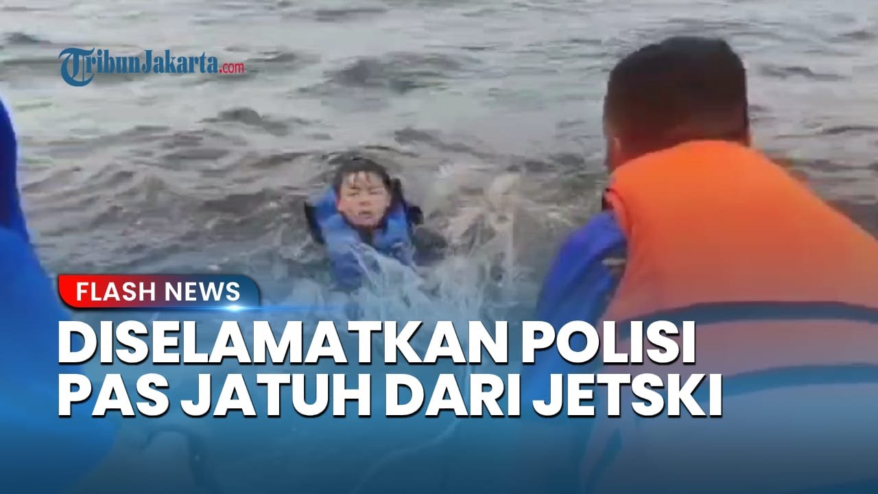 Wisatawan Dihantam Ombak saat Main Jetski di Pantai Mutiara, Dievakuasi Satpolair Kepulauan Seribu