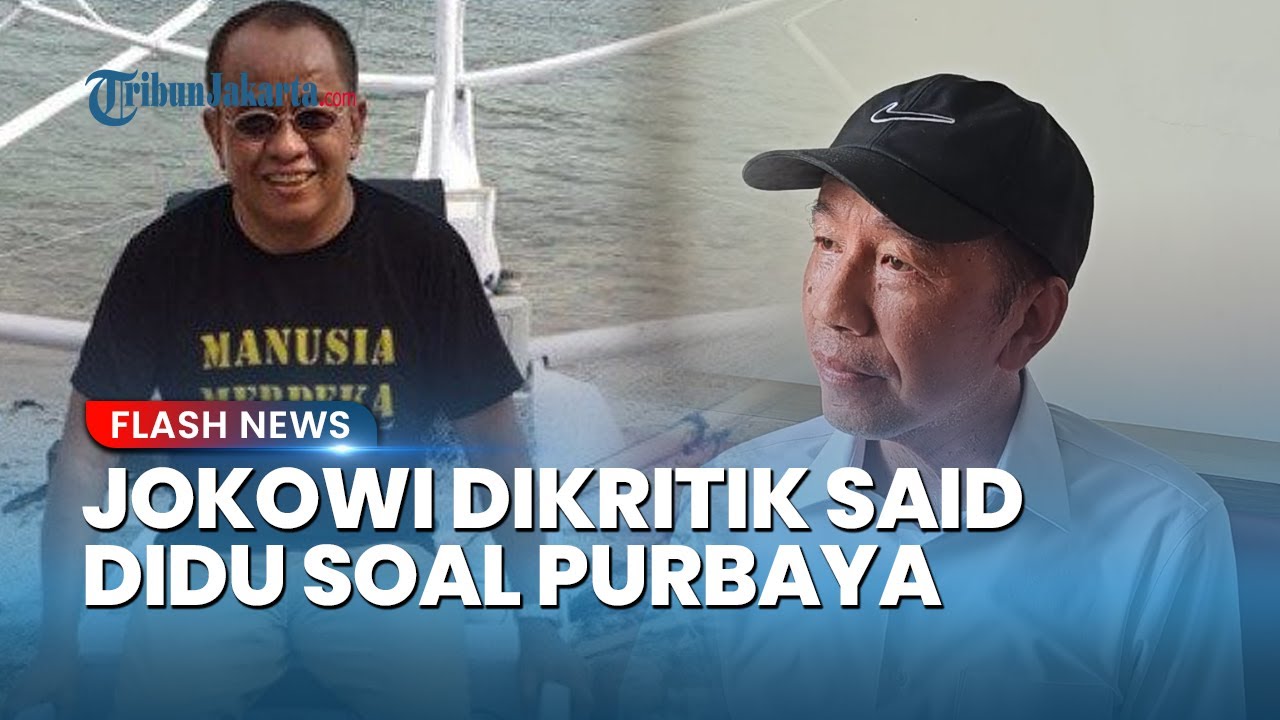 Said Didu Semprot Jokowi yang Sebut Menkeu Purbaya Beda Mazhab: Lebih Baik Bapak Tidak Berkomentar