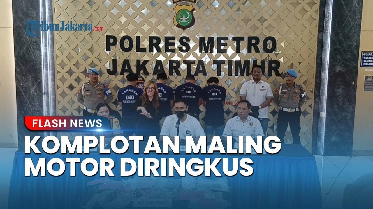 5 Maling Motor Bersenjata Api di Matraman Diringkus, Ada Anak di Bawah Umur