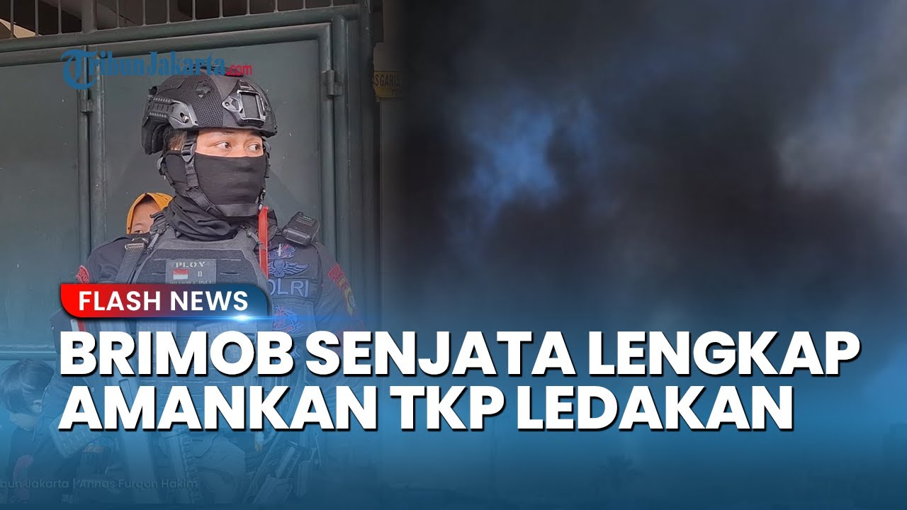Ledakan Misterius Gegerkan Pamulang, Brimob Turun Bawa Senjata Laras Panjang