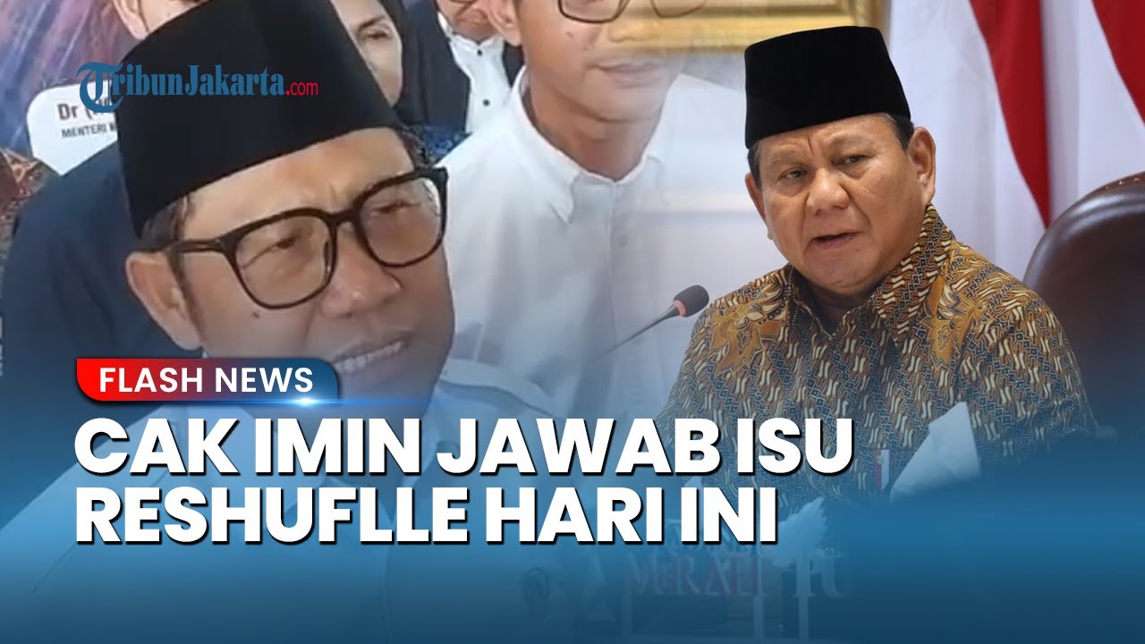 Cak Imin Merapat ke Istana Siang Ini di Tengah Isu Prabowo Reshuffle Kabinet: Saya Tidak Tahu