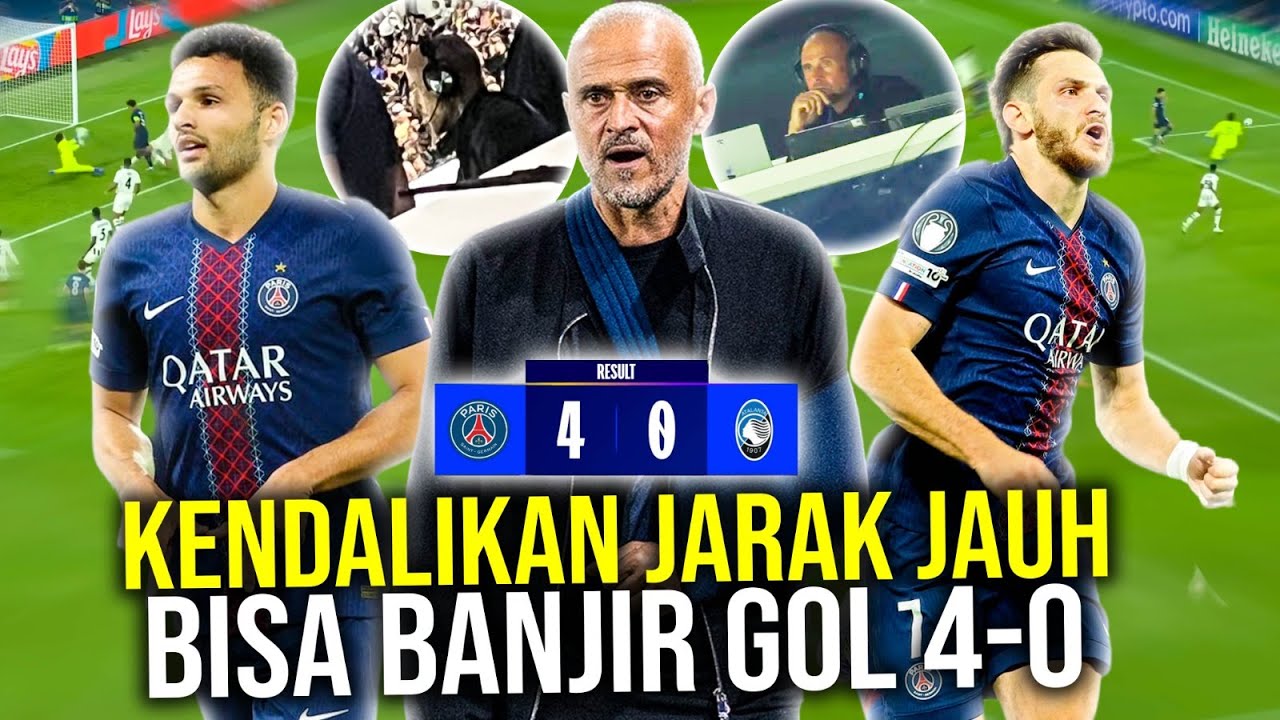 Pelatih Paling Cerdas di Dunia! Momen Luis Enrique Kendalikan Permainan PSG dari Jarak Jauh