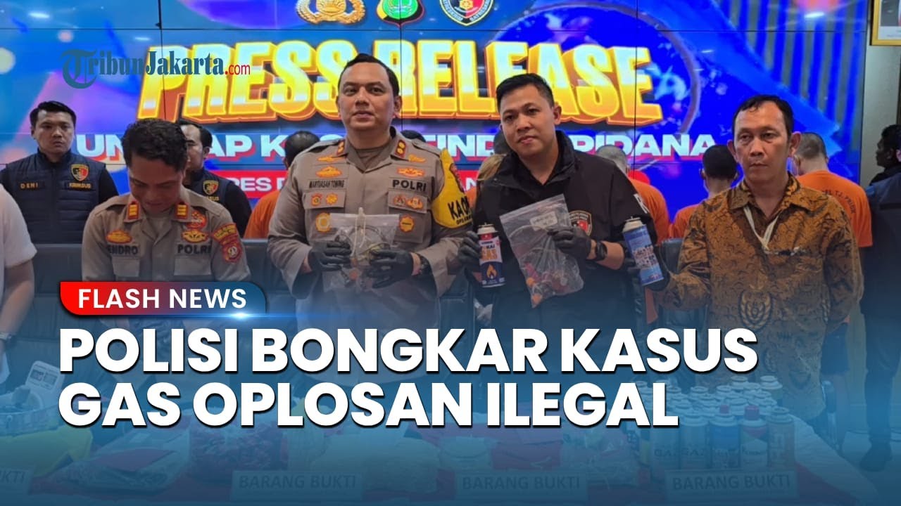 Polres Pelabuhan Tanjung Priok Bekuk 6 Pelaku Pengoplosan Gas dari Tabung 3 Kg ke Kaleng Portabel