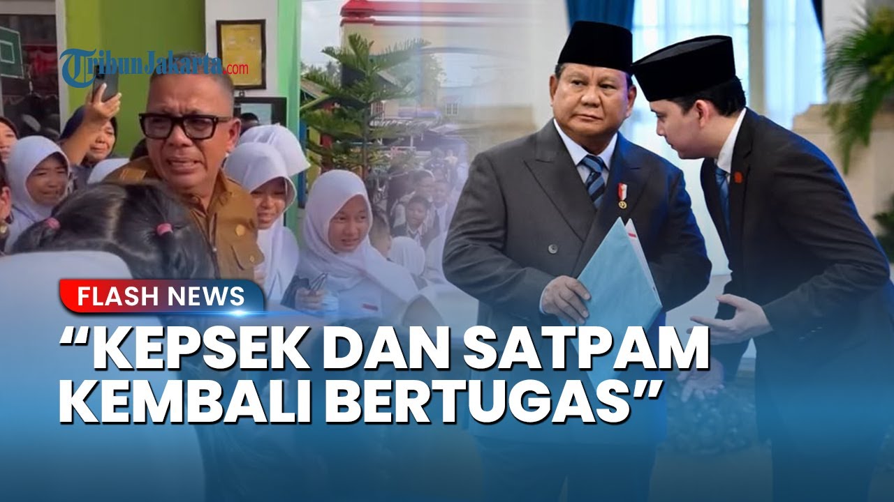 Ajudan Prabowo Pastikan Kepsek SMPN 1 Prabumulih Tak Jadi Dicopot, Satpam Juga Balik Bertugas