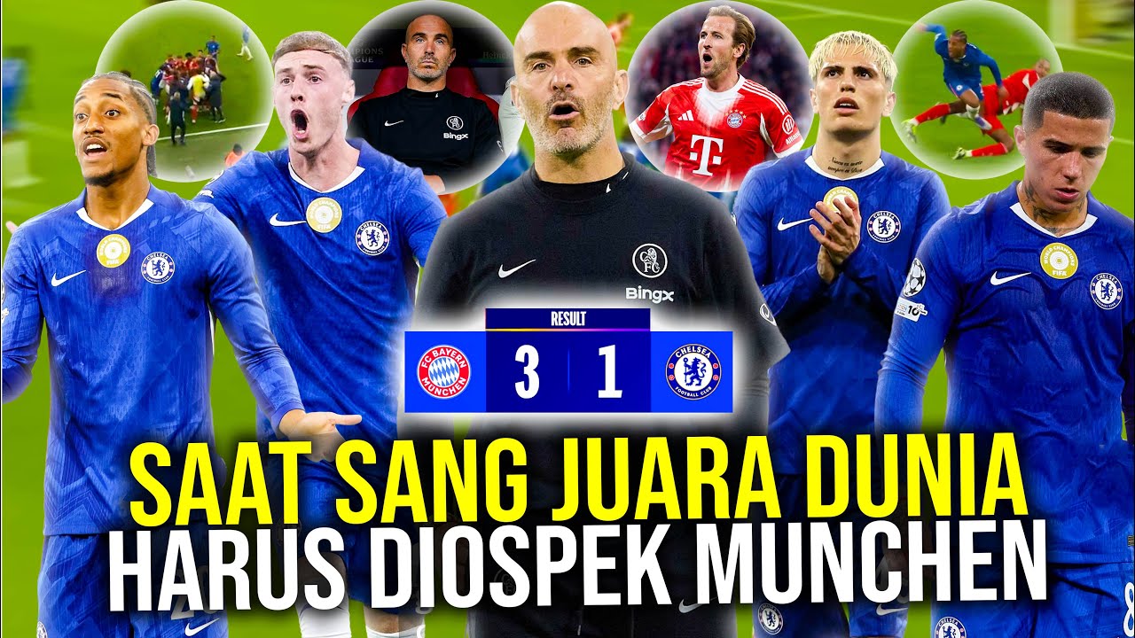 Tim Juara Dunia yang Di-Ospek Bayern Munchen di Liga Champions: Harry Kane On Fire, The Blues Kalah