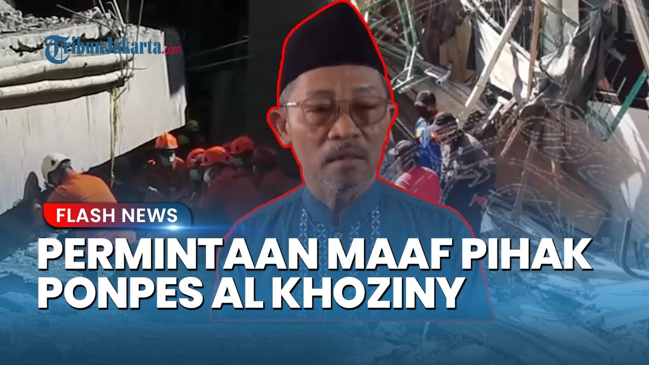 Youtube Thumnail image of : Permintaan Maaf Pihak Ponpes Al Khoziny atas Tragedi Mushala Ambruk yang Menelan 67 Korban Jiwa