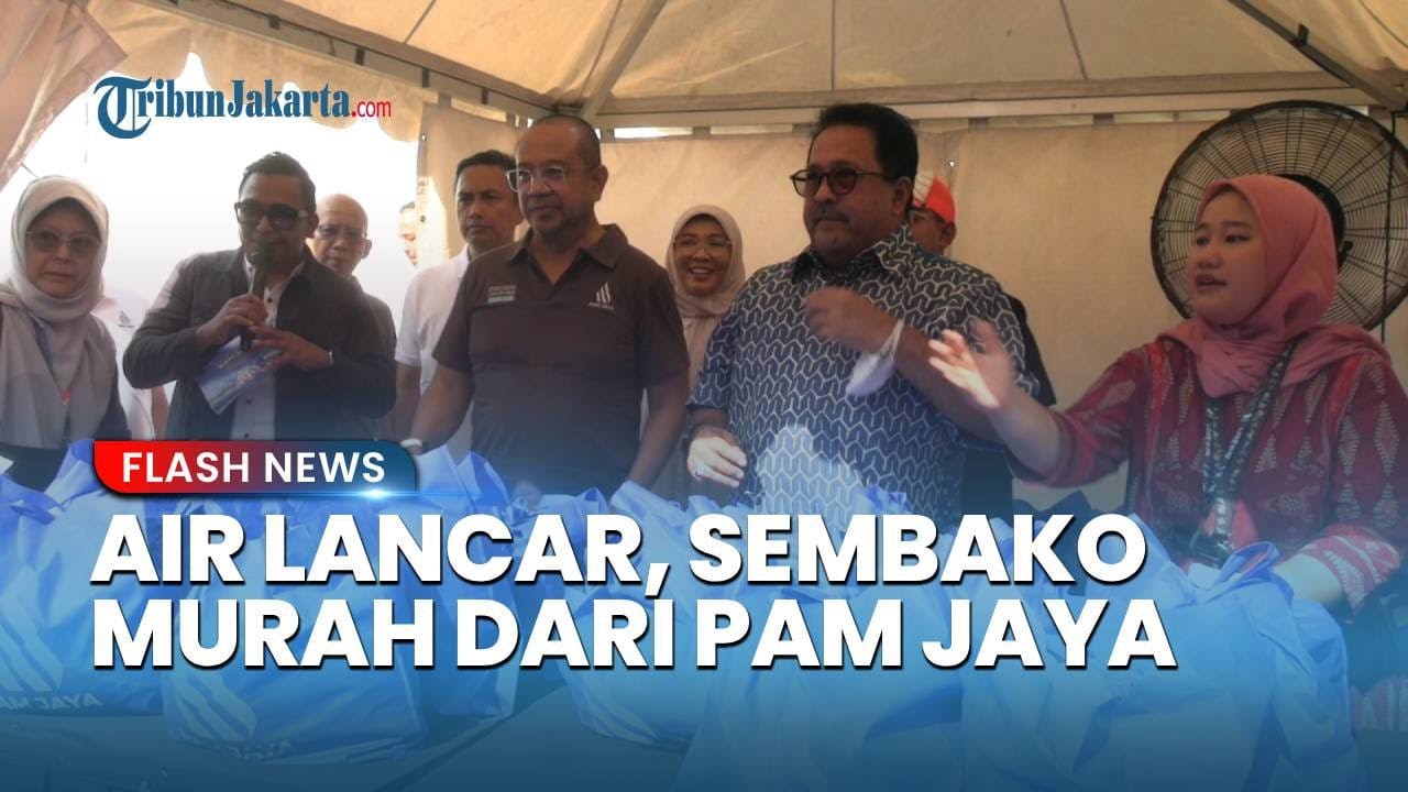 Selalu Ada untuk Warga Jakarta, PAM Jaya Gelar Bazar Sembako dan Perkuat Layanan Air Bersih