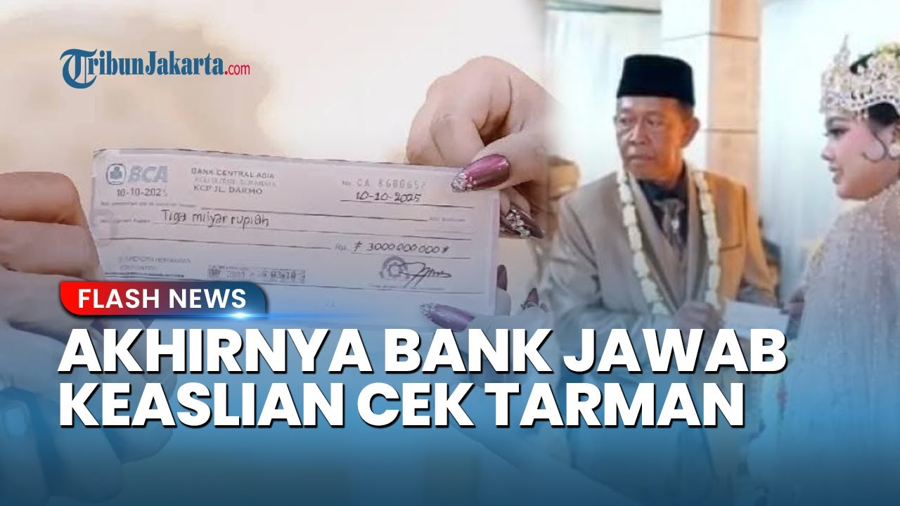 Youtube Thumnail image of : Pihak Bank Akhirnya Buka Suara soal Cek Rp 3 M Mahar Milik Mbah Tarman, Jawab Keaslian