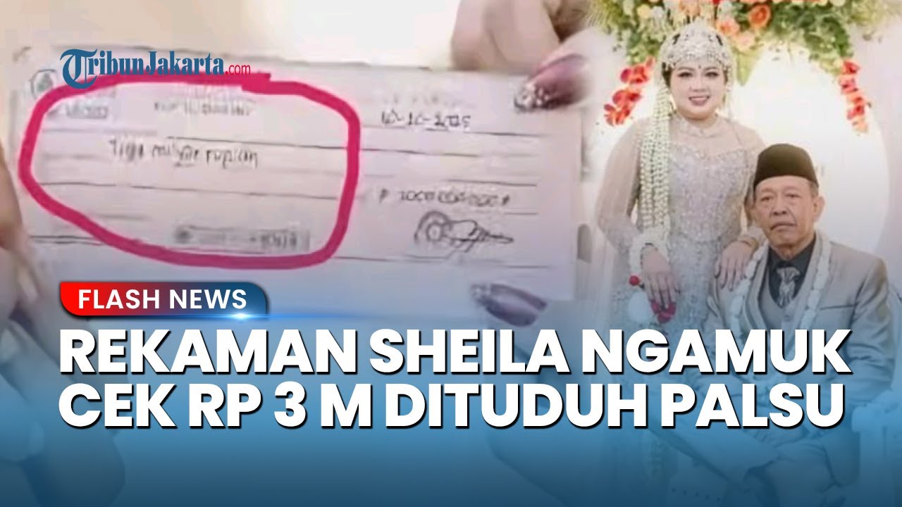 Youtube Thumnail image of : ISTRI MBAH TARMAN MARAH! Viral Diduga Rekaman Suara Sheila Bahas Cek Mahar Rp 3 Miliar: Kami Percaya