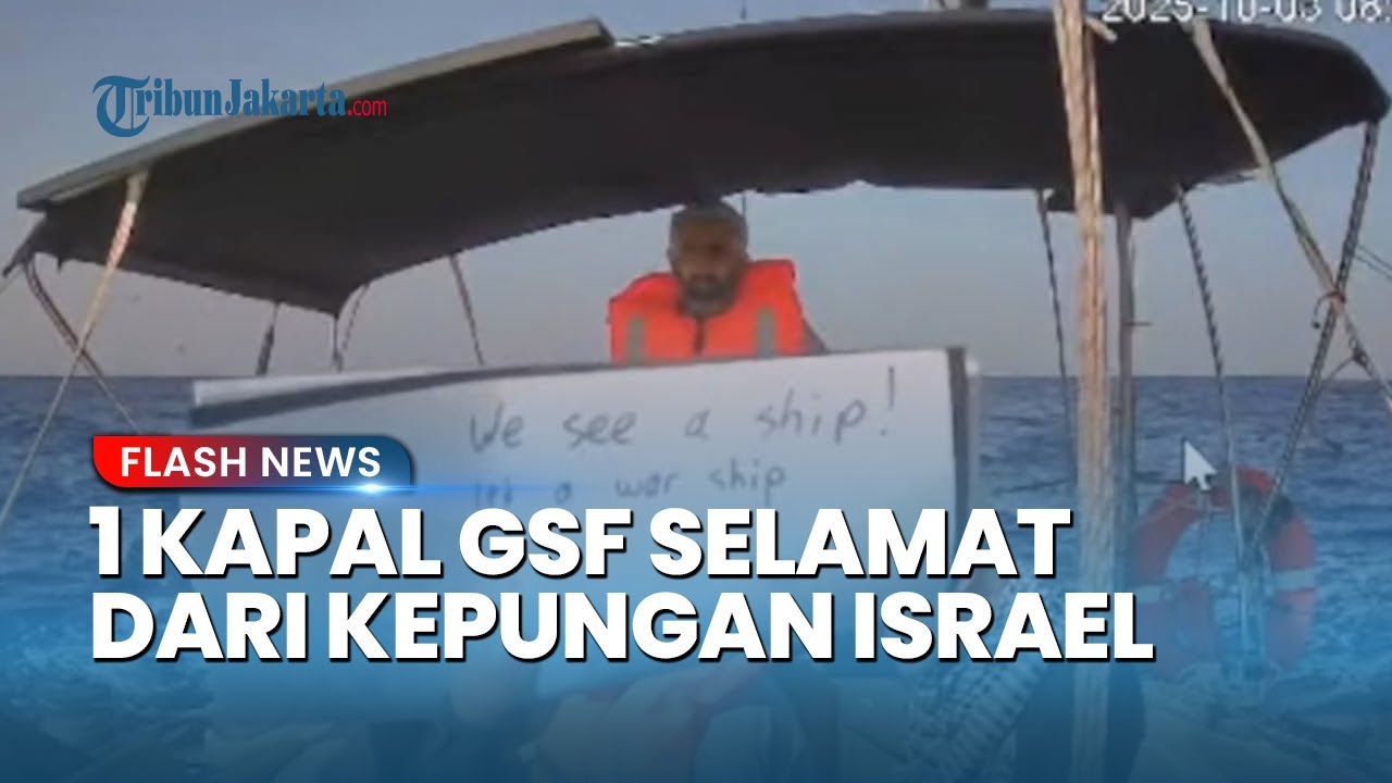 Israel Coba Hadang, Satu Kapal Global Sumud Flotilla Berhasil Tembus ke Gaza