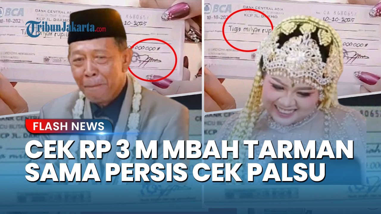 Youtube Thumnail image of : BELUM SELESAI Teka-Teki Cek Rp 3 M Mbah Tarman! Nomor Seri dan Cap Sama Persis dengan Cek Palsu 2009