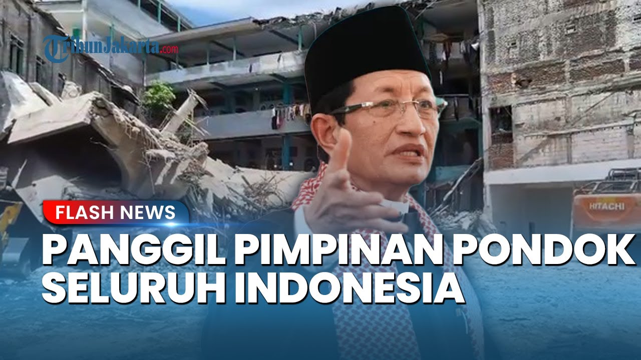 Youtube Thumnail image of : Menag Gerak Cepat akan Panggil Pimpinan Pondok Seluruh Indonesia Buntut dari Ponpes Al Khoziny Roboh