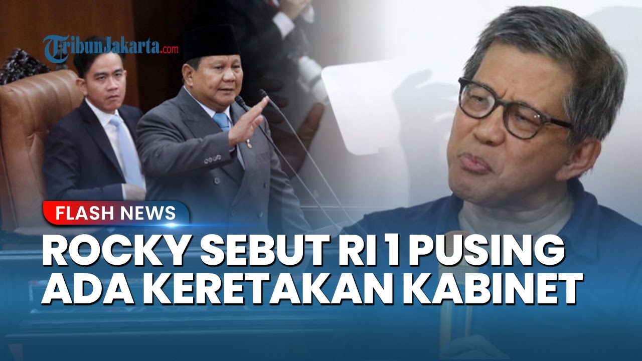 Youtube Thumnail image of : Rocky Gerung Nilai Prabowo sedang Pusing, Diduga Ada Keretakan Kabinet hingga Polemik MBG