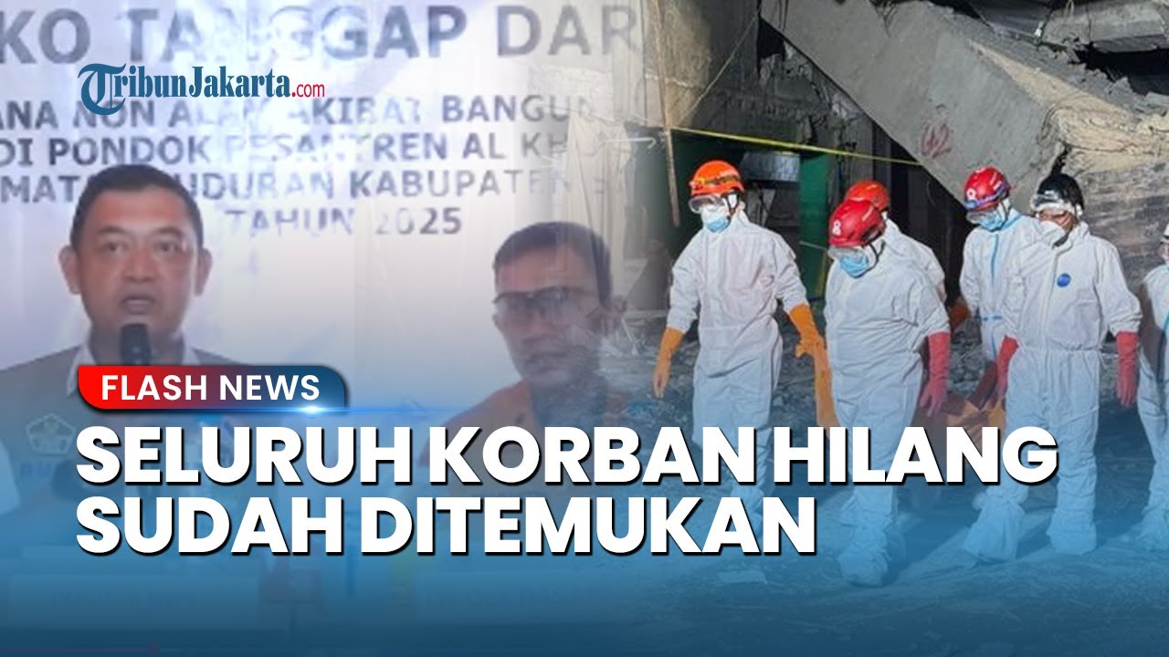 Youtube Thumnail image of : Evakuasi Tuntas! Seluruh Jenazah Korban Ponpes Al Khoziny Telah Ditemukan, Puing-puing Bersih