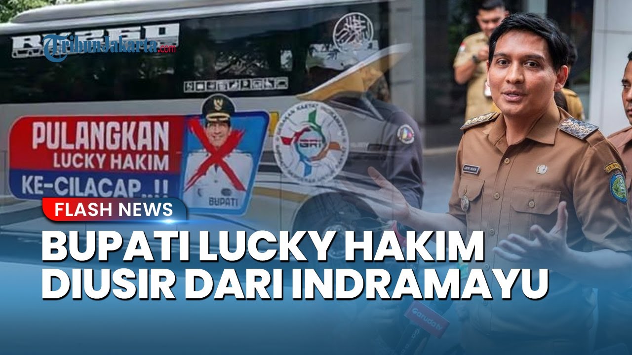 Bupati Indramayu Lucky Hakim Diusir GRI, Didesak Mundur & Disediakan Bus Pulang ke Kampungnya