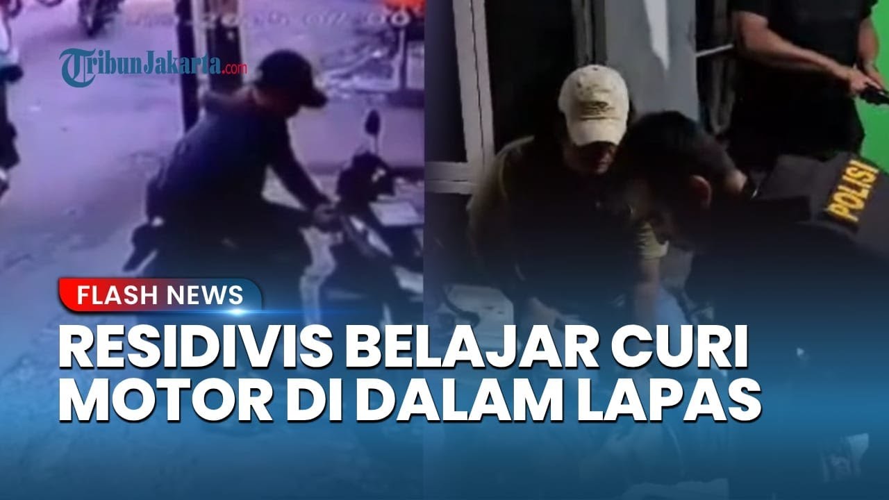 Residivis Narkoba Curi Motor Warga di Cakung Jakarta Timur, Belajar Bobol Kendaraan di Lapas