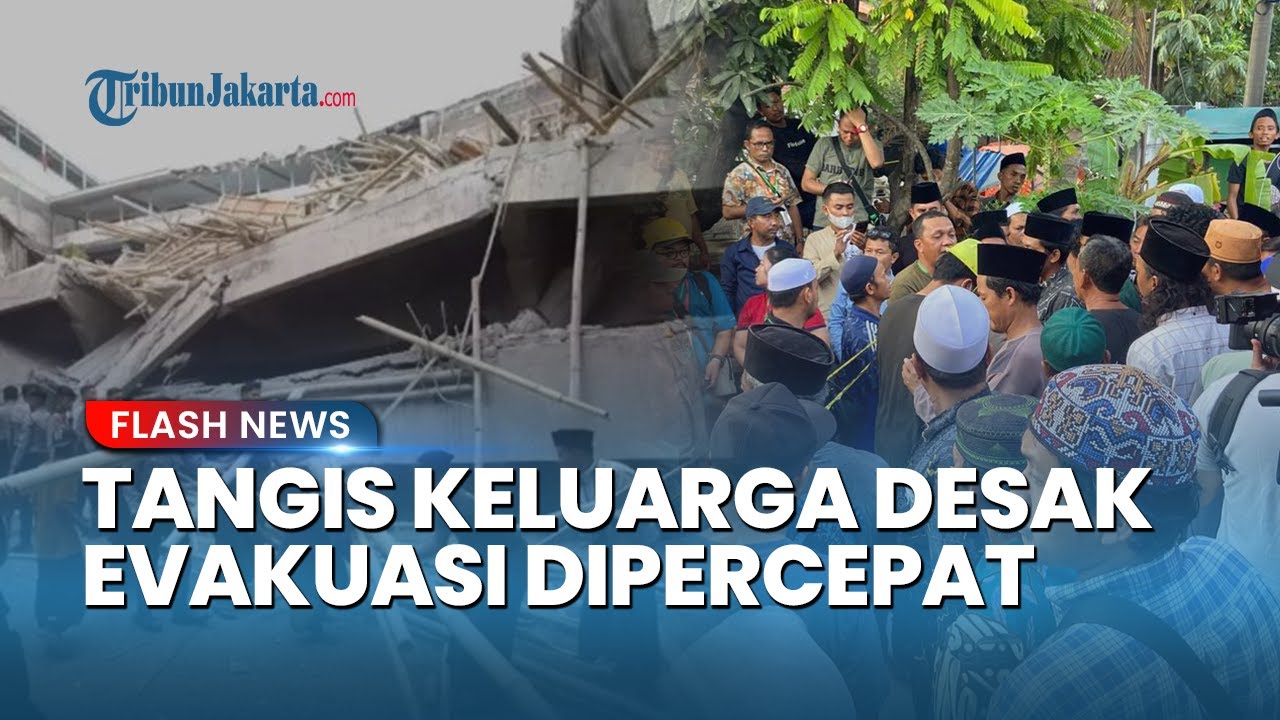 Tangis Keluarga Santri, Desak Proses Evakuasi Ponpes Al Khoziny Dipercepat