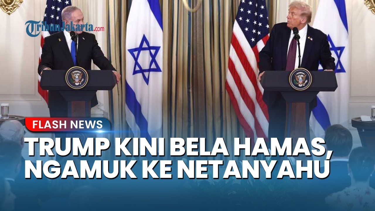 Youtube Thumnail image of : Pindah Kubu! Trump Kini Bela Hamas, Ngamuk ke Netanyahu soal Proposal Perdamaian: Kau Selalu Negatif
