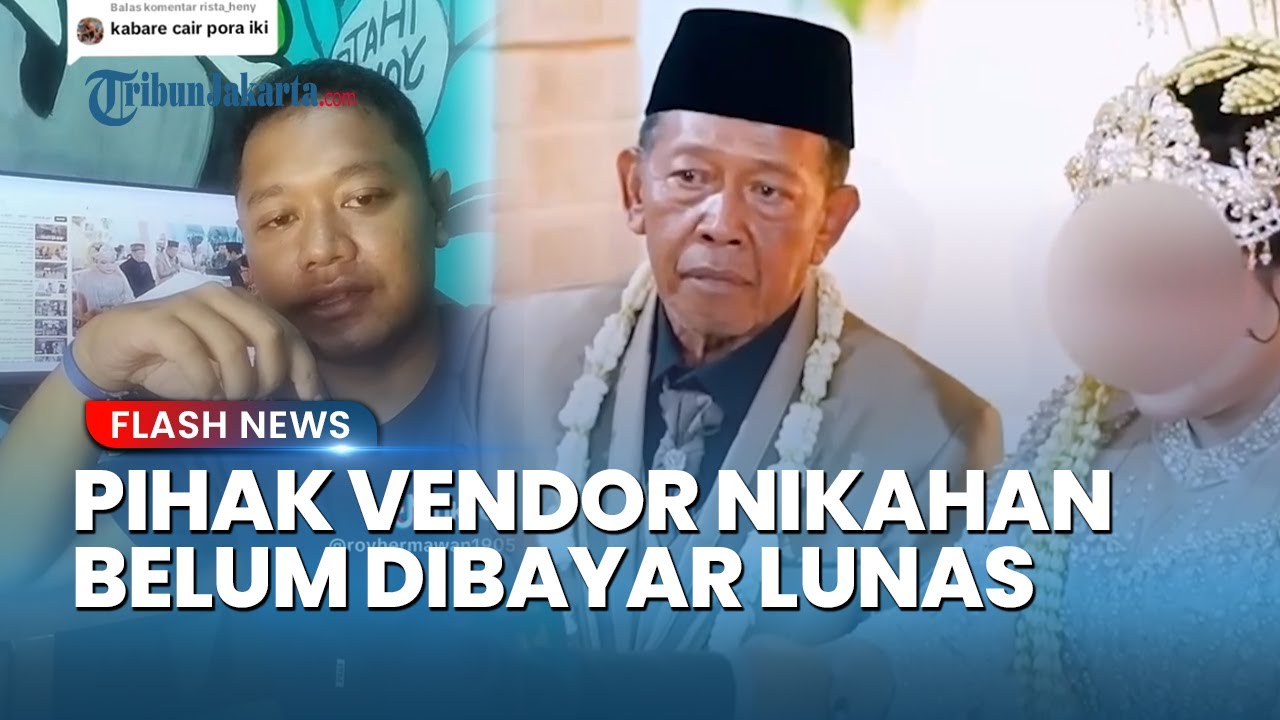 Youtube Thumnail image of : TUAI POLEMIK! Kini Giliran Vendor Nikahan Mbah Tarman & Sheila Buka Suara, Ngaku Belum Dibayar Lunas