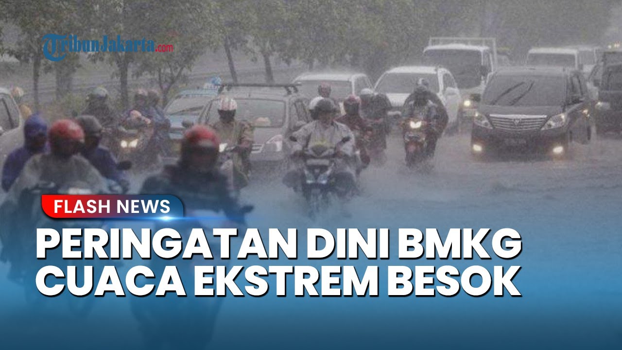 Youtube Thumnail image of : BMKG Keluarkan Peringatan Dini Cuaca Ekstrem 9 Oktober 2025, Ini Daerah Berstatus Siaga dan Waspa
