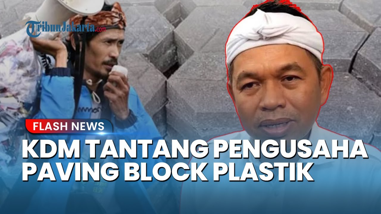 Youtube Thumnail image of : Dedi Mulyadi Tantang Pengusaha Paving Block Plastik Seusai Ngaku Dicuekin Pemerintah