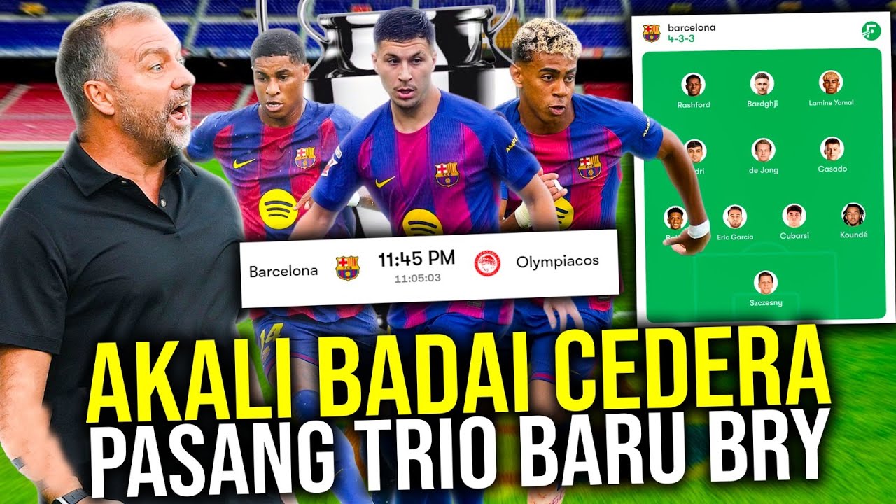 Eksperimen Hansi Flick Pasang Trio BARDGHJI Rashford Yamal Akali Barca yang Diterjang Badai Cedera!