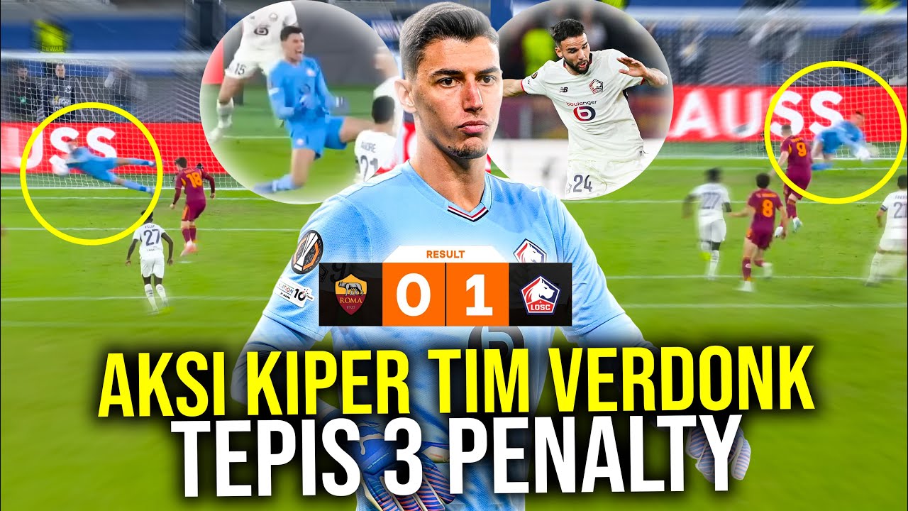 ROMA SAMPAI KENA MENTAL! AKSI GILA BERKE OZER KIPER LILLE YANG TEPIS 3 PENALTI BERUNTUN
