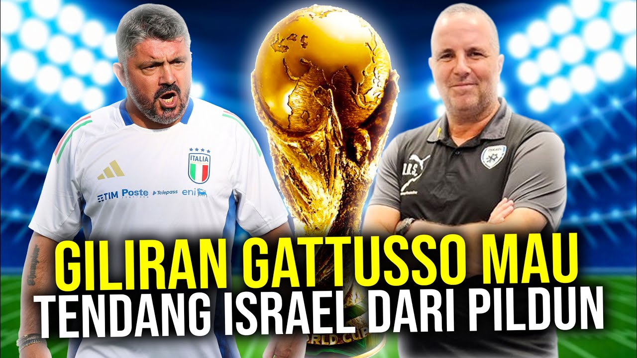 Youtube Thumnail image of : DILINDUNGI FIFA ISRAEL BABAK BELUR JADI TARGET BANTAI TIM-TIM ELIT EROPA! GATTUSSO TENDANG ISRAEL