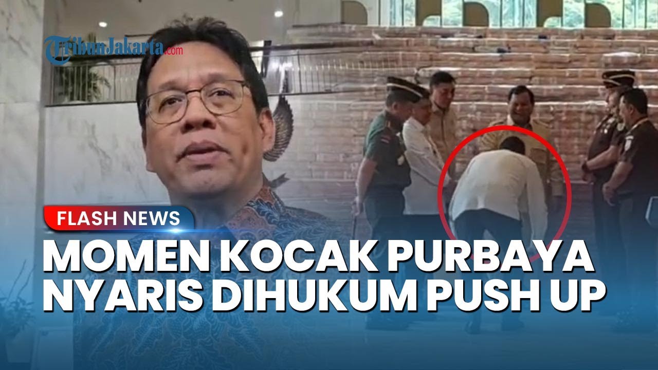 MOMEN KOCAK! Menkeu Purbaya Hampir Disuruh Push Up Sama Prabowo Gara-Gara Telat ke Kejagung!