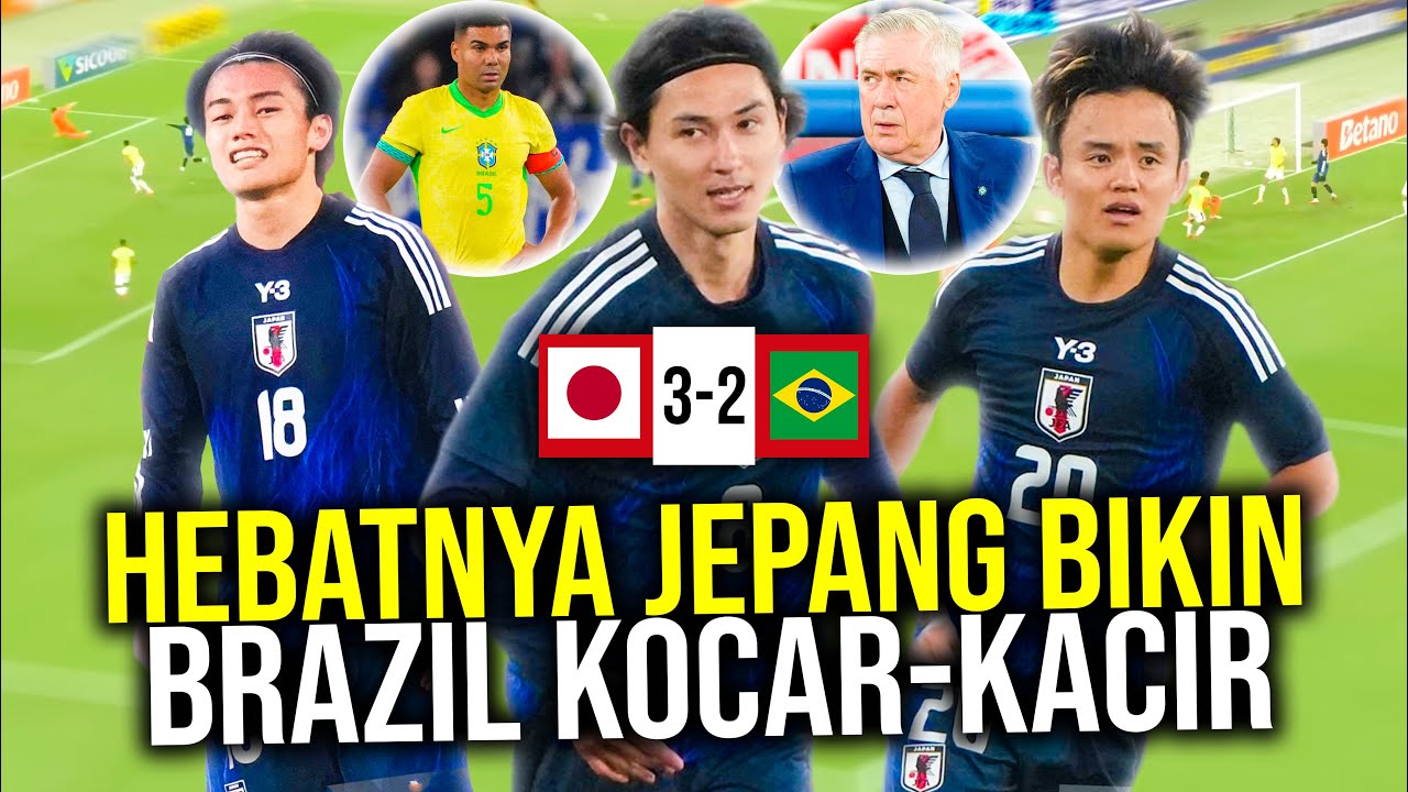 Youtube Thumnail image of : BRASIL SAMPAI KOCAR-KACIR BIKIN BLUNDER HINGGA BUNDIR! BAGAIMANA JEPANG BISA JADI TIM KELAS DUNIA