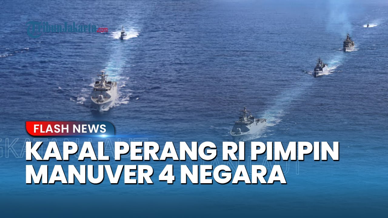 KRI Sultan Iskandar Muda Pimpin Manuver Armada Perang 4 Negara di Laut Mediterania