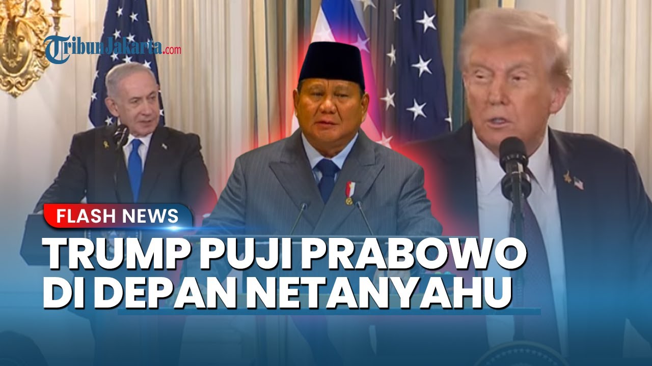Youtube Thumnail image of : Donald Trump Sanjung Prabowo Luar Biasa soal Gaza, Disandingkan dengan Pemimpin Turki Erdogan