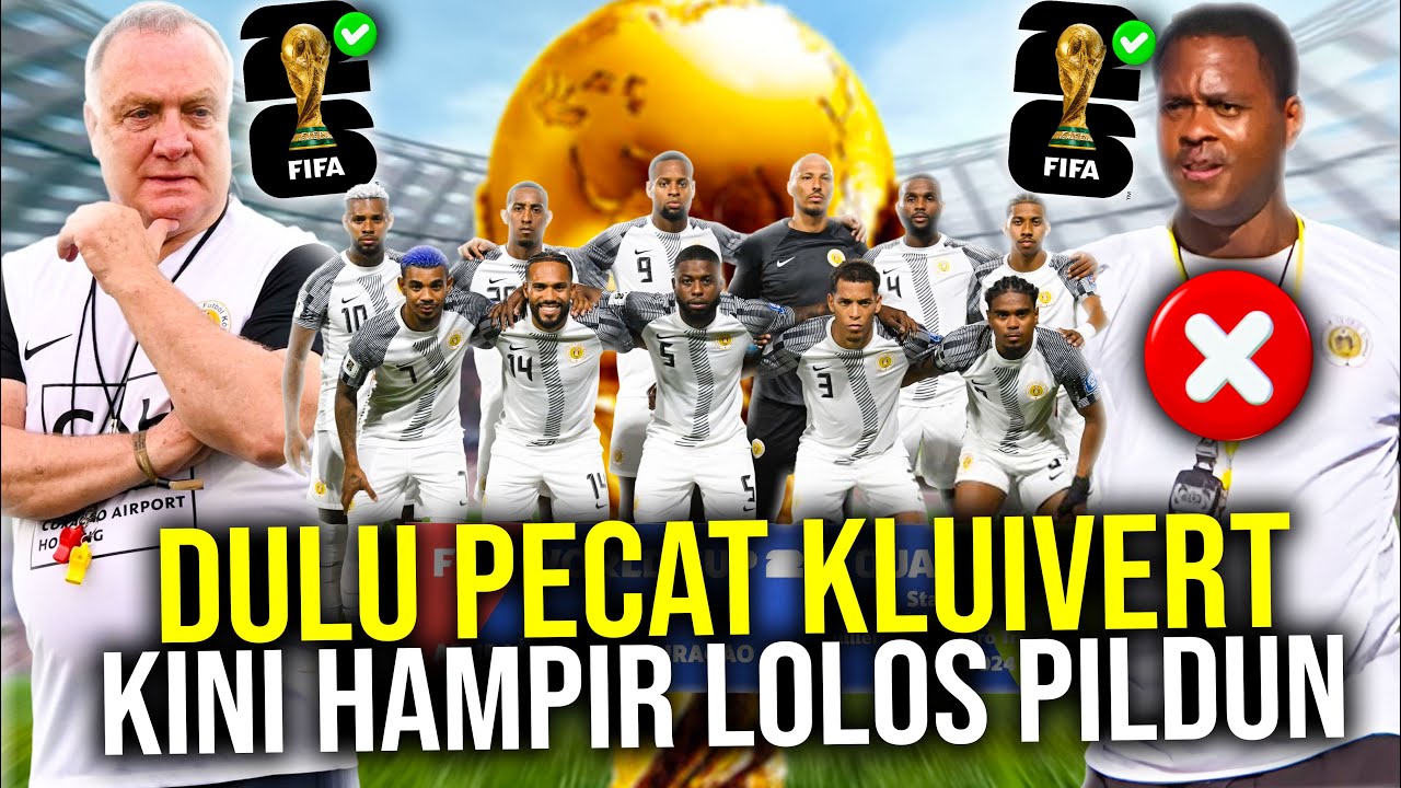 Youtube Thumnail image of : CUMA BUTUH HASIL IMBANG! TIMNAS CURACAO DI AMBANG LOLOS PIALA DUNIA 2026 SETELAH SEMPAT AMBURADUL DI