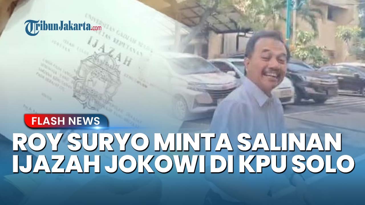 Youtube Thumnail image of : Belum Puas! Roy Suryo Siap Datangi KPU Solo, Sebut Salinan Ijazah Jokowi di DKI dan Pusat Berbeda!