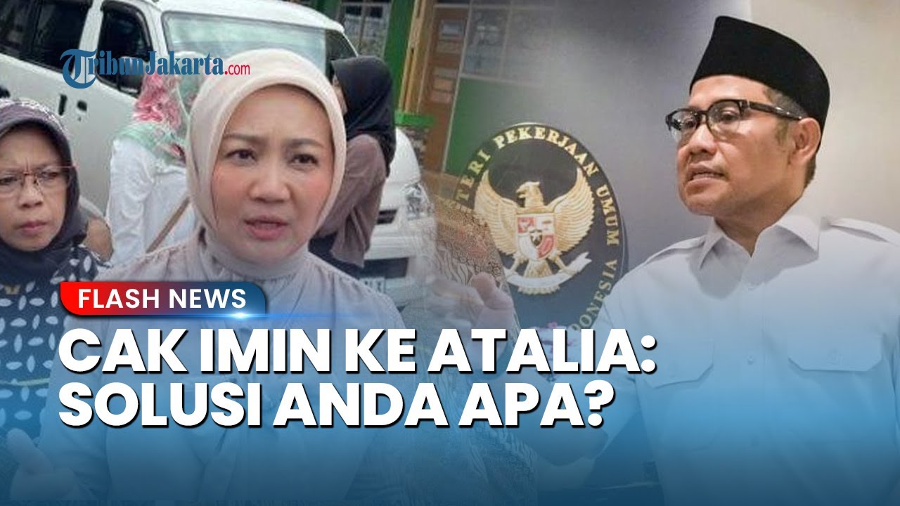 Pembangunan Ponpes Al Khoziny Pakai APBN Diprotes Atalia Istri RK, Cak Imin: Apa Solusi Anda?