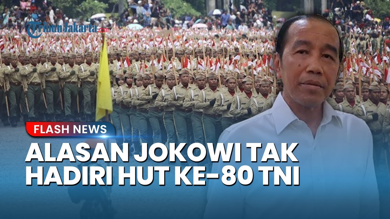Youtube Thumnail image of : Ajudan Ungkap Alasan Jokowi Tak Hadiri HUT Ke-80 TNI: Dokter Anjurkan Tak Terkena Panas