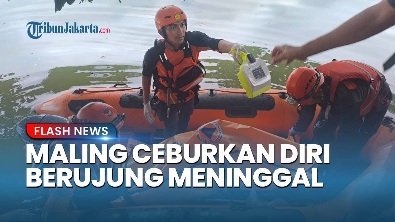 Dikejar Warga, Pencuri Kabel Ceburkan Diri ke Kali Angke Jakarta Utara, Berujung Tewas Tenggelam