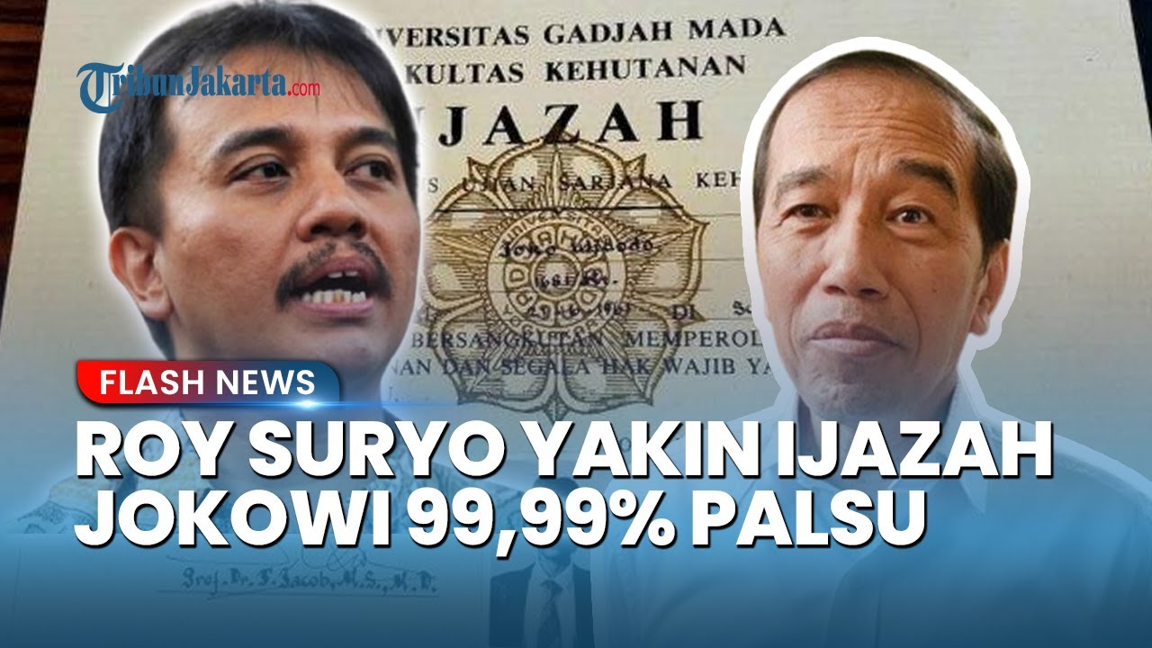 Roy Suryo Klaim Kantongi Salinan Ijazah Jokowi dari KPU, Yakin Data Ayah Gibran 99,99% Palsu