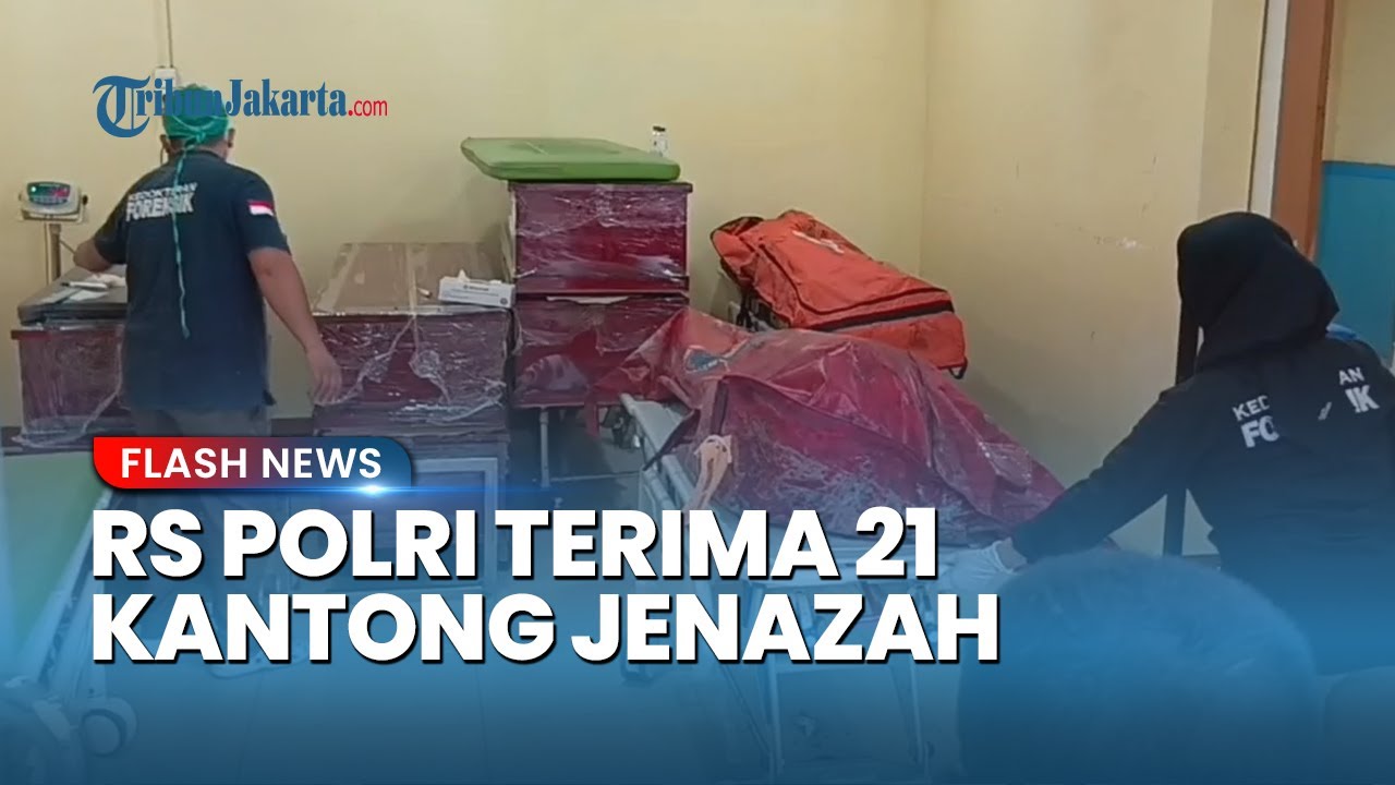 RS Polri Terima 21 Kantong Jenazah Korban Kebakaran Kantor Terra Drone Jakarta Pusat