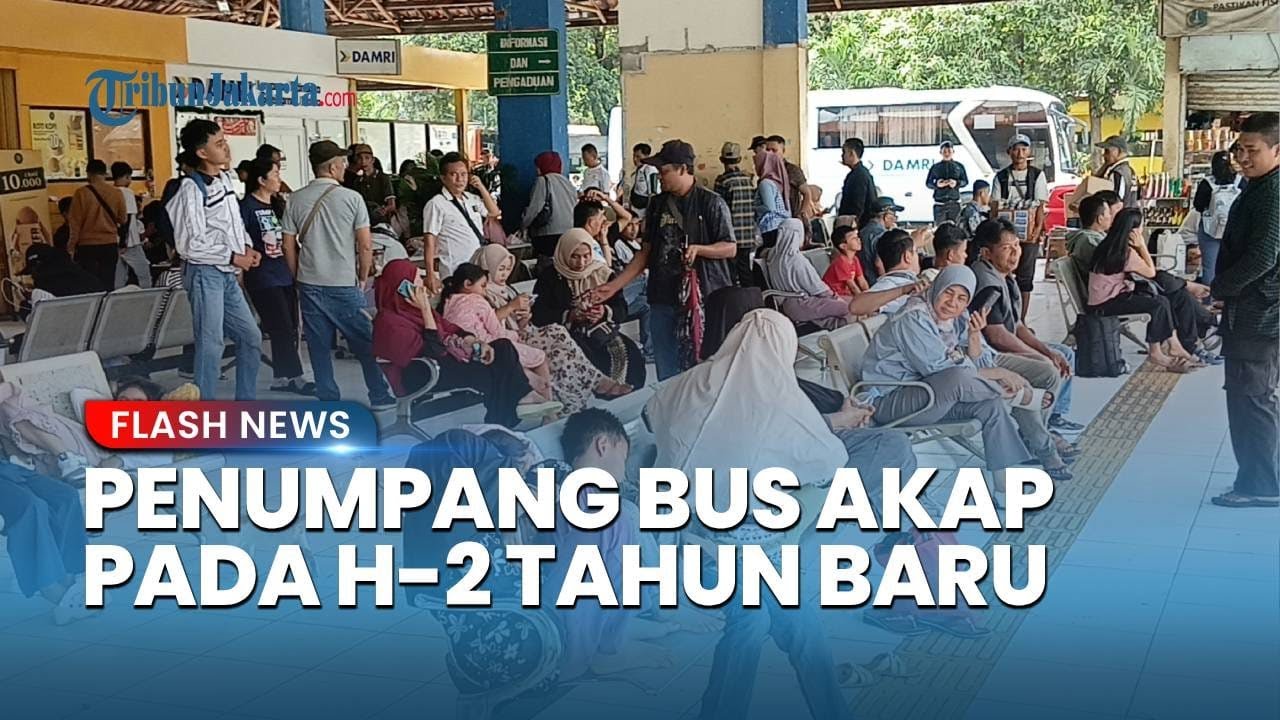 H-2 Tahun Baru, Penumpang di Terminal Kampung Rambutan Jakarta Timur Diprediksi Naik 40 Persen