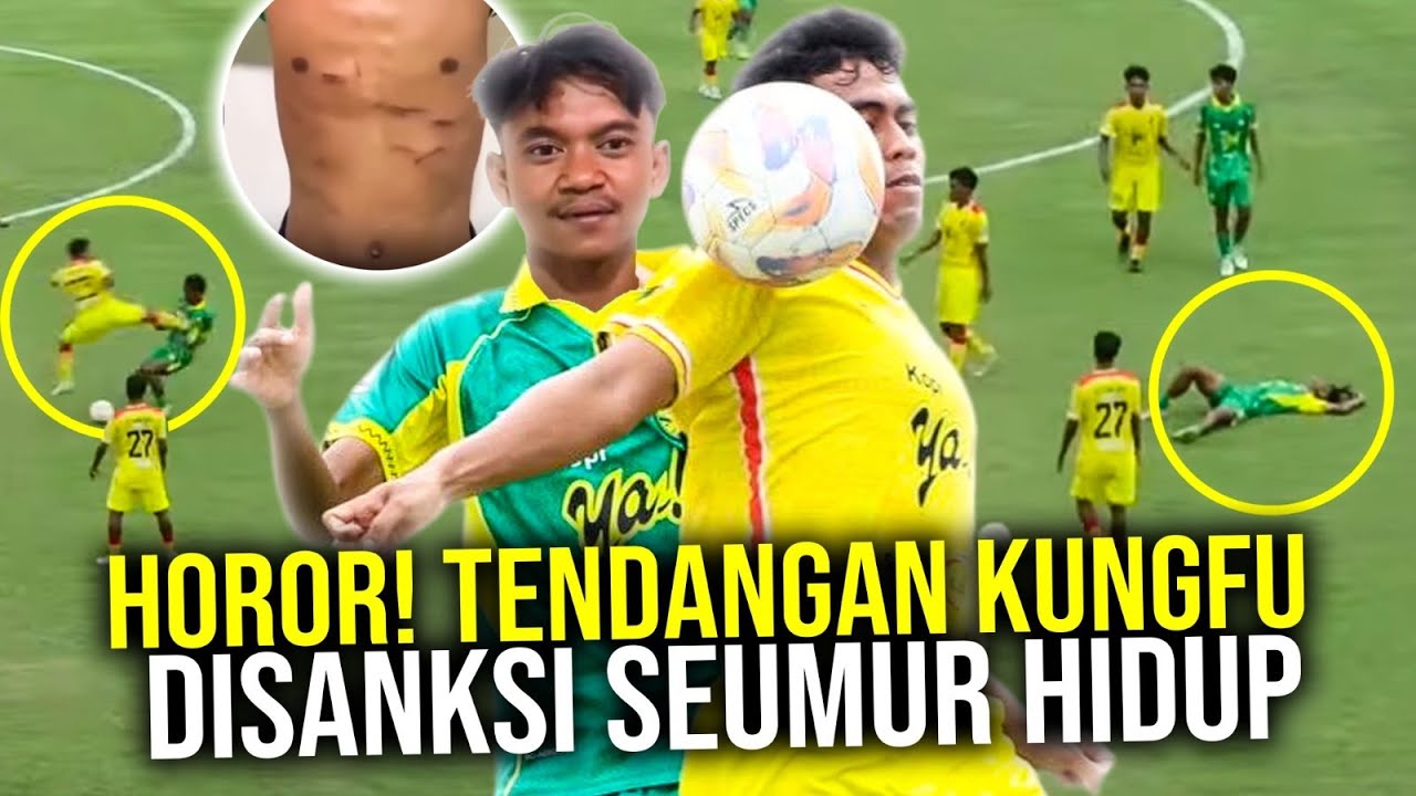 Youtube Thumnail image of : TERULANG LAGI LIGA 4 INDONESIA JADI AJANG ADU KUNGFU BERUJUNG SANKSI SEUMUR HIDUP!