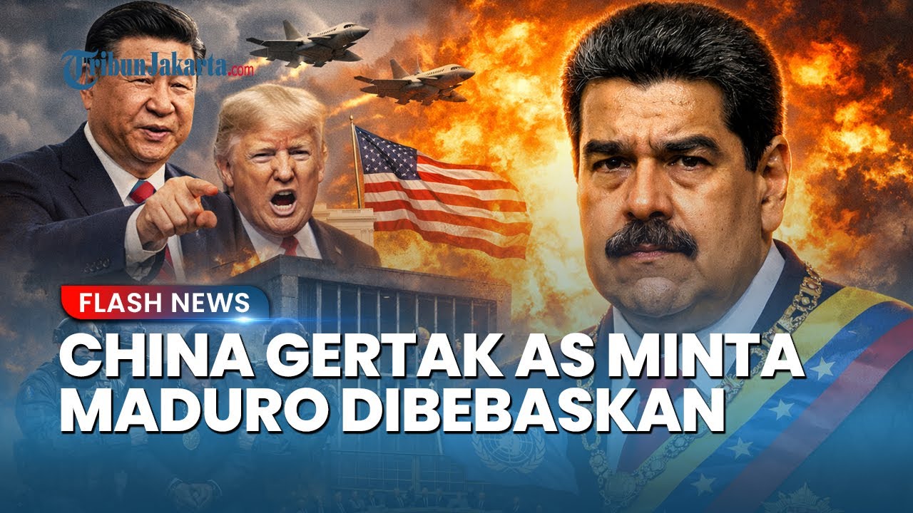 Youtube Thumnail image of : Tak Tinggal Diam, China Ultimatum AS Minta Maduro Dibebaskan Segera, DK PBB Diminta Bersuara