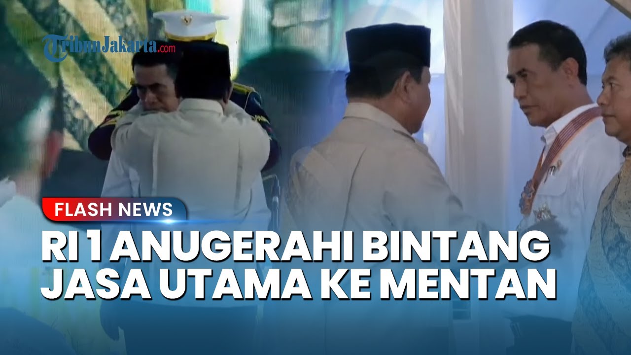 Youtube Thumnail image of : Presiden Prabowo Anugerahi Mentan Amran Tanda Kehormatan Bintang Jasa Utama Atas Swasembada Beras