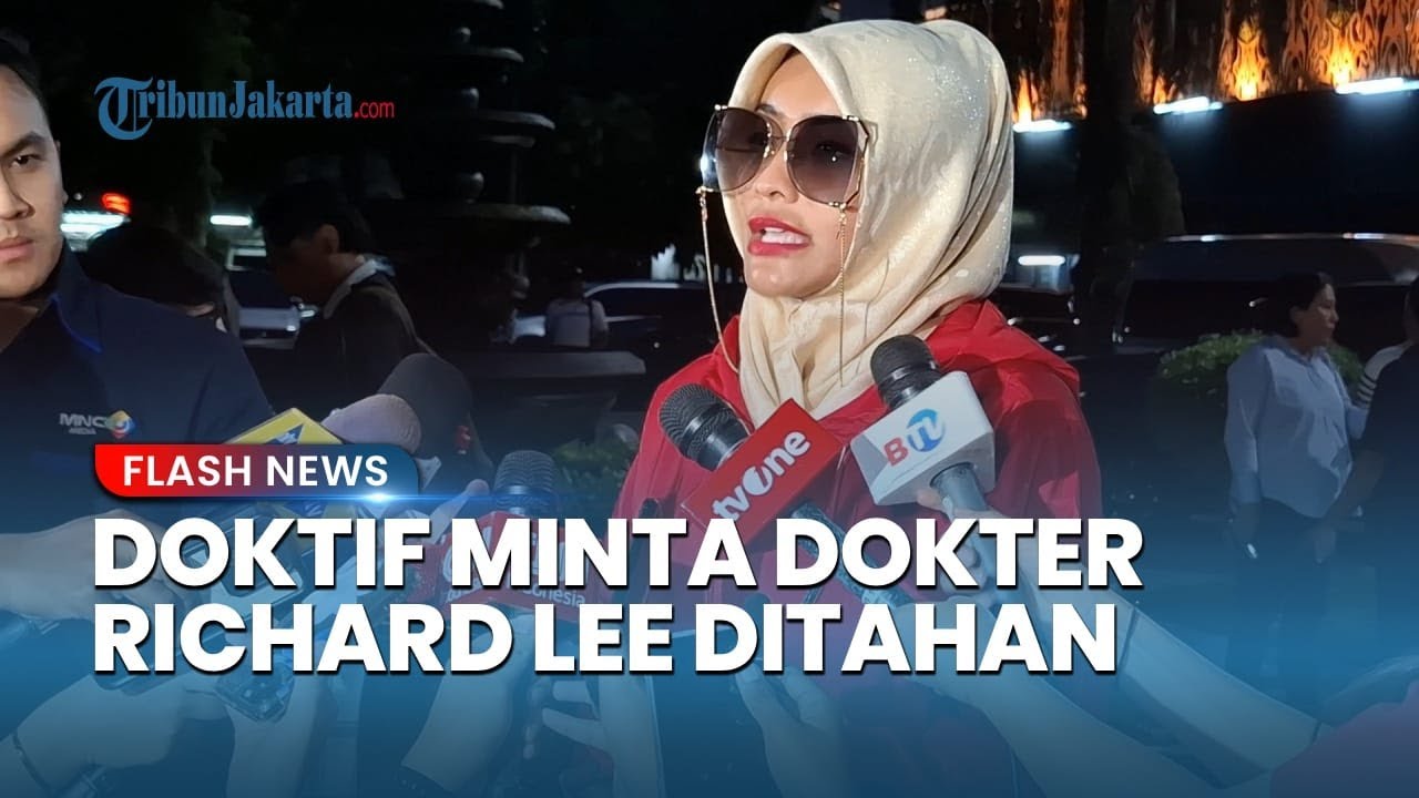 Youtube Thumnail image of : Doktif Pantau Pemeriksaan Dokter Richard Lee, Minta Penyidik Polda Metro Jaya Langsung Menahan